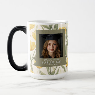 Mug Magique Motif de tulipe unique Félicite le diplômé