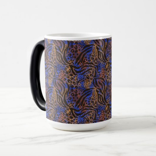 Mug Magique Motif d'impression Leopard et Zebra (Devant gauche)
