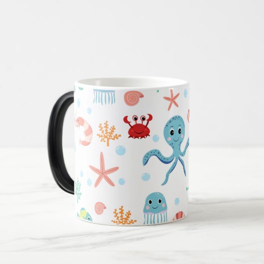 Mug Magique Motif du monde marin (Devant gauche)