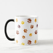 Mug Magique Motif Empreinte de patte Brown orange jaune (Gauche)