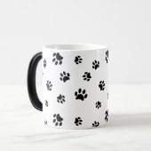 Mug Magique Motif Empreinte de patte noir (Devant gauche)