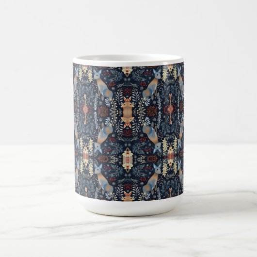 Mug Magique Motif feuille transparent avec cerf gracieux (Centre)