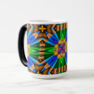 Mug Magique Motif Fleurs Abstraites uniques