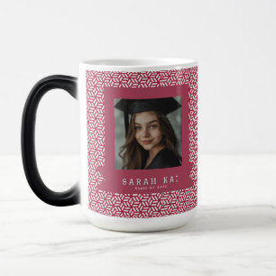Mug Magique Motif Hexagonal Branché Petit-Fils Remise de Diplô