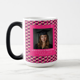 Mug Magique Motif hexagonal unique diplômé de l'université