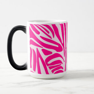 Mug Magique Motif imprimé zèbre rose