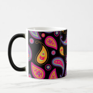 Mug Magique Motif Paisley Coloré