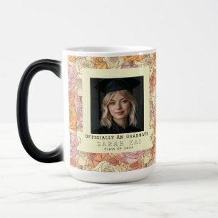 Mug Magique Motif Rose Gras Diplômé Université