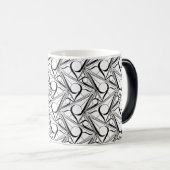 Mug Magique Motif triangle avec cercle (Devant droit)