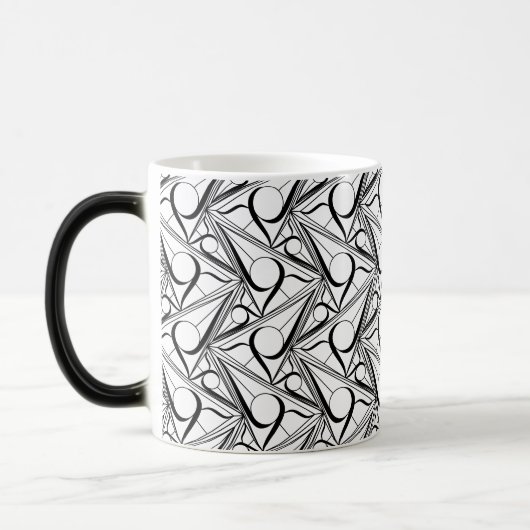 Mug Magique Motif triangle avec cercle (Gauche)