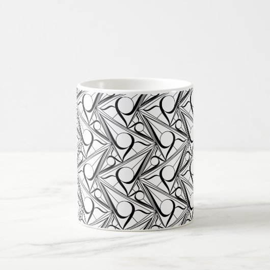 Mug Magique Motif triangle avec cercle (Centre)