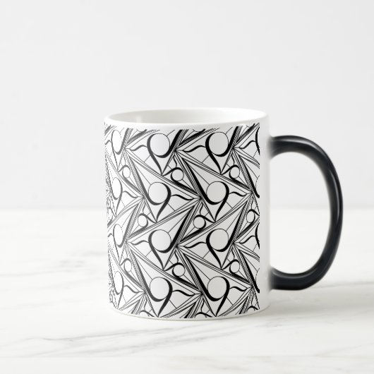 Mug Magique Motif triangle avec cercle (Droite)
