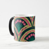 Mug Magique motif vert en forme de coque (Devant gauche)