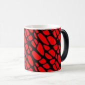 Mug Magique Motif Web gothique rouge et noir (Devant droit)