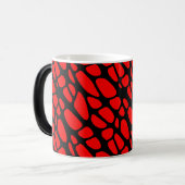 Mug Magique Motif Web gothique rouge et noir (Devant gauche)