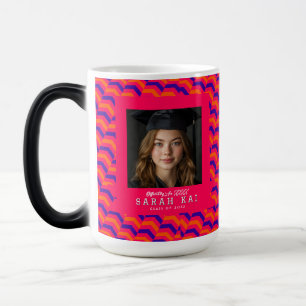 Mug Magique Motif Zigzag Gras Classe Diplômée