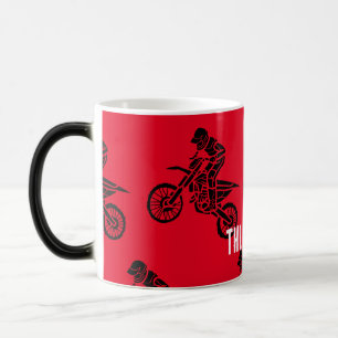 Mug Magique MotoX Enduro Motorbike riders personnaliser texte