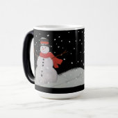 Mug Magique Mug. Neiges dans la neige nocturne (Devant gauche)