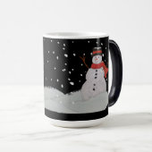 Mug Magique Mug. Neiges dans la neige nocturne (Devant droit)