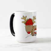 Mug Magique Mug/Reindeer et Penguin de Noël (Devant gauche)