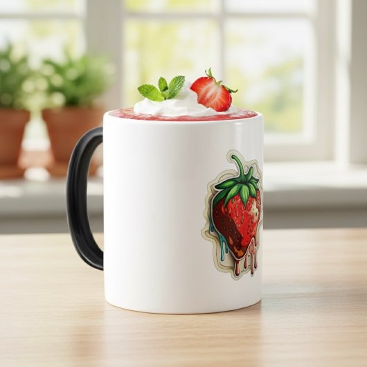 Mug Magique Musique aux fraises