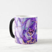 Mug Magique Musique De Fleur D'Or Purple Et Faux (Devant gauche)