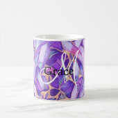 Mug Magique Musique De Fleur D'Or Purple Et Faux (Centre)