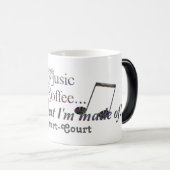 Mug Magique Musique et café (Devant droit)