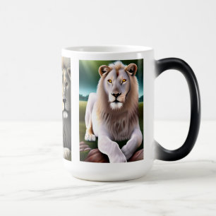 Mug Magique Mystic White Lion AI Art