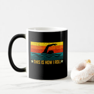 Mug Magique Nager C'est comme ça que je roule Drôle