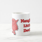 Mug Magique Naughty Little Devil avec texte (Centre)