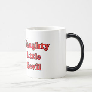 Mug Magique Naughty Little Devil avec texte