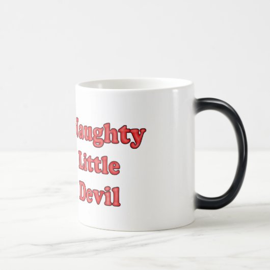 Mug Magique Naughty Little Devil avec texte (Droite)