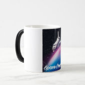 Mug Magique Navette spatiale Affiche spatiale Science fiction (Devant gauche)