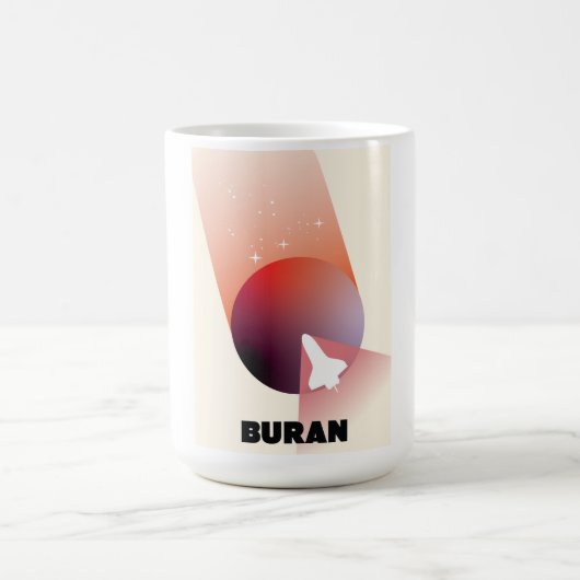 Mug Magique Navette spatiale Art spatial de style vintage. (Centre)