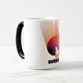 Mug Magique Navette spatiale Art spatial de style vintage. (Devant gauche)