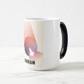 Mug Magique Navette spatiale Art spatial de style vintage. (Devant droit)