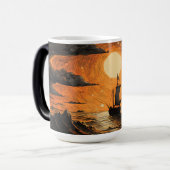 Mug Magique Navire naviguant la nuit (Devant gauche)
