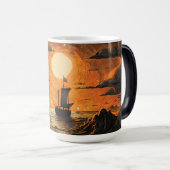 Mug Magique Navire naviguant la nuit (Devant droit)