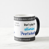 Mug Magique Ne vous offusquez pas - traduction stupide de l'al (Devant droit)
