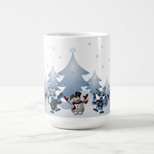 Mug Magique Neiges, arbres de Noël et neige