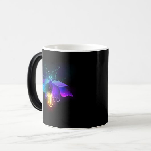 Mug Magique Neon Firefly sur noir (Devant gauche)