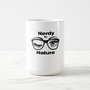 Mug Magique Nerdy par Nature Drôle Design Geek avec lunettes