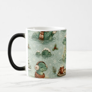 Mug Magique Nessie de Noël Monstre du Loch Ness Confortable Cr