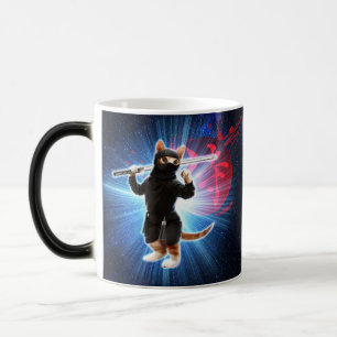 Mug Magique Ninja Chat dans l'espace.