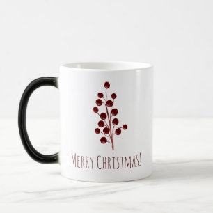 Mug Magique Noël aux cerisiers rouges