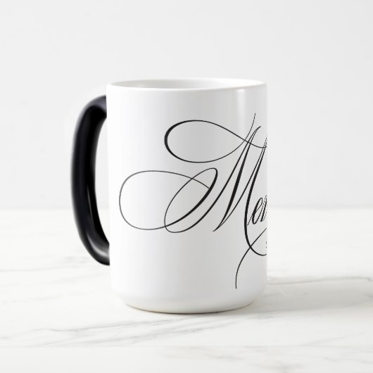 Mug Magique Noël d'élégance À feuillage persistant enchantée (Devant gauche)