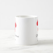 Mug Magique Noël des ornements rouges (Centre)