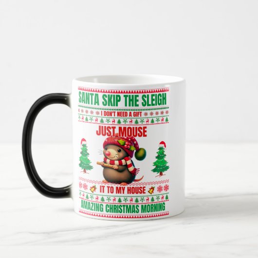 Mug Magique Noël Joyeux Noël pour cadeau Noël souris (Gauche)