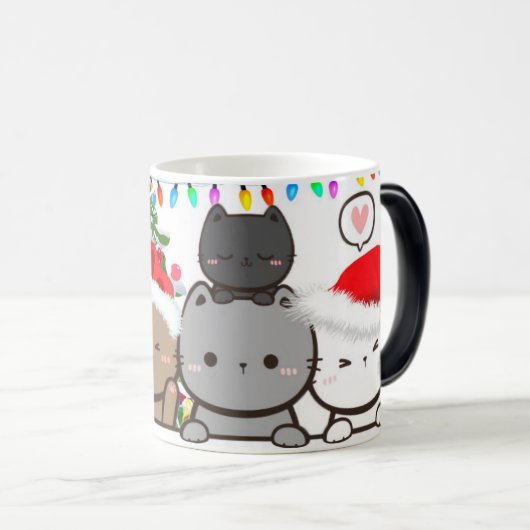 Mug Magique Noël Kitty (Devant droit)